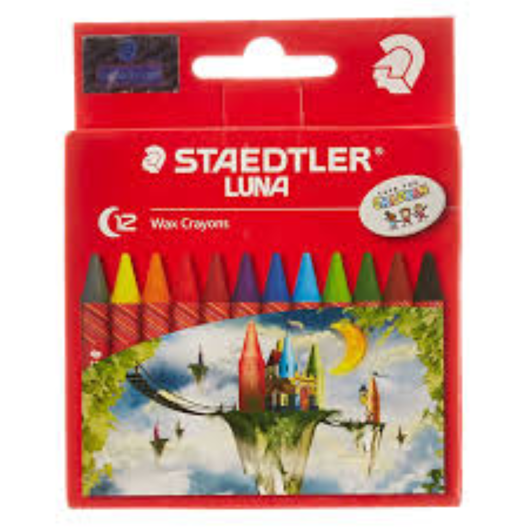 STAEDLER LUNA WAX CRAYONS 12S
